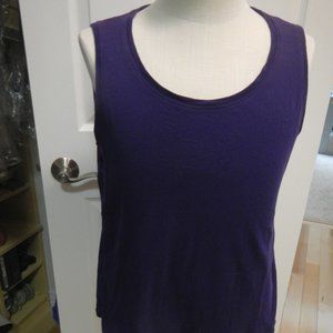 Purple Scoop Neck Tank top